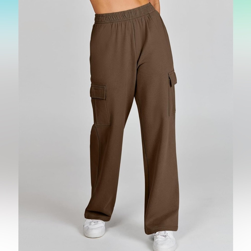 Women Cargo Pants High Waist Straight Leg Sweatpants